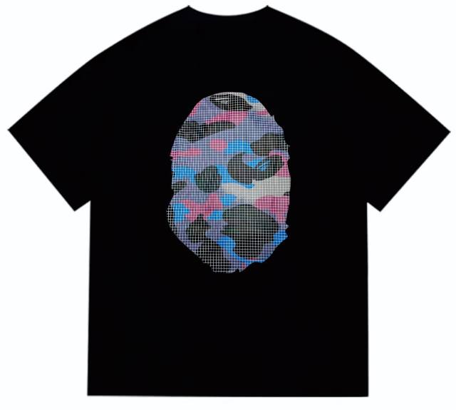 Bape Mesh Camouflage Ape Head Reversible Print Tee 2 colors