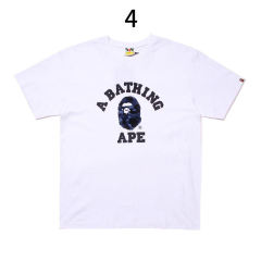 Bape Camouflage Little Ape Head Text Print Short Sleeve