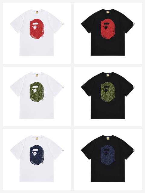 Bape 30th Anniversary Limited Edition Camouflage Ape Head Tee 6 colors