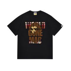 Bape Plaid Lettered Ape Head Tee 2 colors