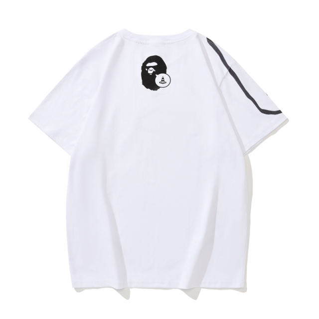Bape Co-branded Hand Painted Great Ape Head Graffiti tee 2 colors