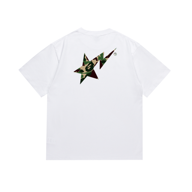 Bape STA Camouflage Lightning Star Letter Tee 6 colors