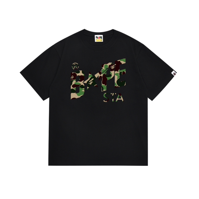 Bape STA Camouflage Lightning Star Letter Tee 6 colors