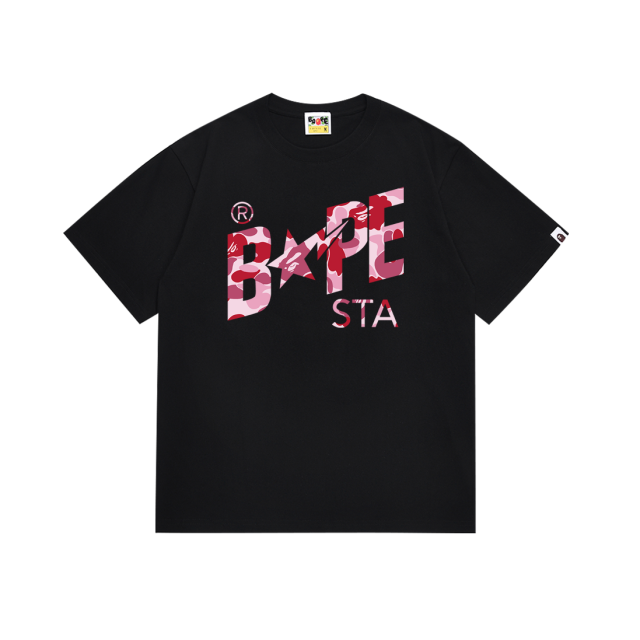 Bape STA Camouflage Lightning Star Letter Tee 6 colors