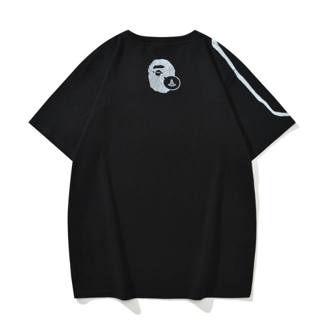 Bape Co-branded Hand Painted Great Ape Head Graffiti tee 2 colors