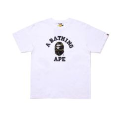 Bape Camouflage Little Ape Head Text Print Short Sleeve