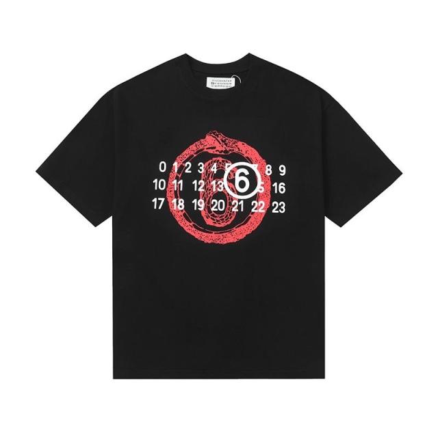 Maison Margiela MM6 T-Shirt Black White