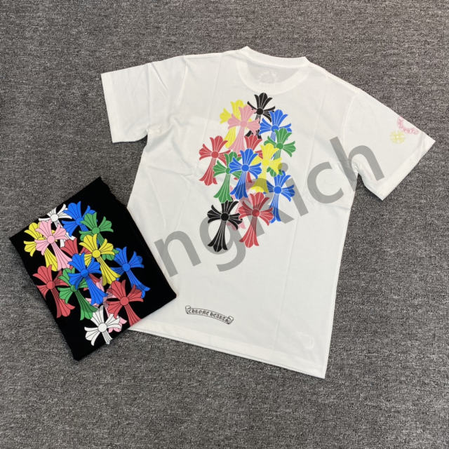 1:1 quality CH Colorful Cross tee 2 colors