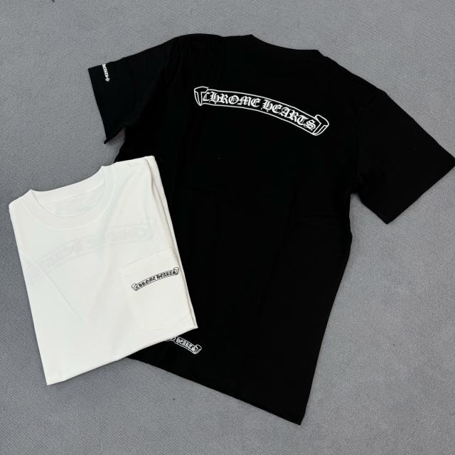 1:1 quality CH Front and back classic scroll print Tee