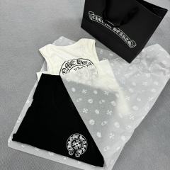 1:1 quality CH Printed Tank Dress 2 colors for girls