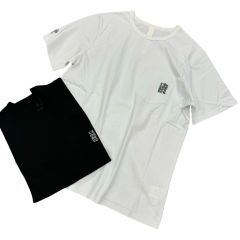 1:1 quality CH Embroidered Letter Tee 2 colors