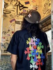 1:1 quality CH Colorful Cross tee 2 colors