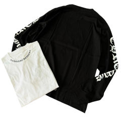 1:1 quality CH Neckline Printed Floral Arm Long Sleeve T-Shirt 2 colors