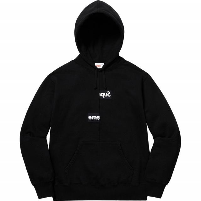 SUPREM* CDG BOX LOGO HOODIE BLACK