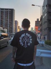 1:1 quality CH Cross Sanskrit Round Neck tee 2 colors