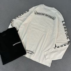 1:1 quality CH Scroll Logo Long Sleeve T-Shirt 2 colors
