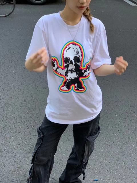 1:1 quality CH Skull Print tee 2 colors