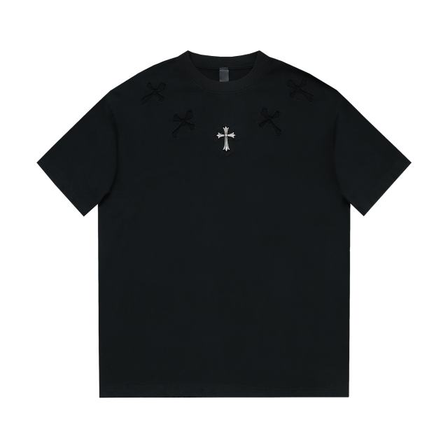 1:1 quality CH Metal Logo tee 4 colors