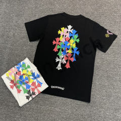 1:1 quality CH Colorful Cross tee 2 colors