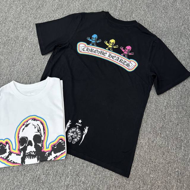 1:1 quality CH Skull Print tee 2 colors