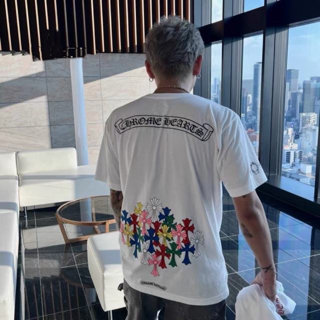 1:1 quality CH Colorful Cross tee