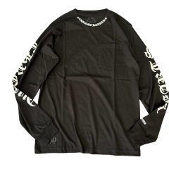 1:1 quality CH Neckline Printed Floral Arm Long Sleeve T-Shirt 2 colors