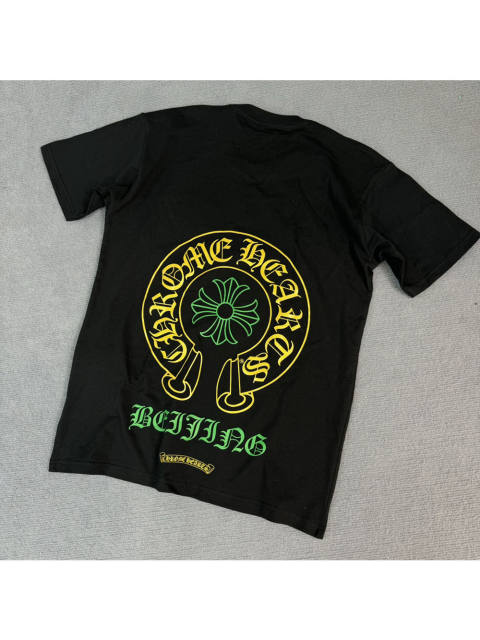 1:1 quality CH Beijing Anniversary Limited Yellow and Green Letter Print Tee
