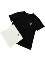 1:1 quality CH Embroidered Letter Tee 2 colors