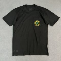 1:1 quality CH Beijing Anniversary Limited Yellow and Green Letter Print Tee