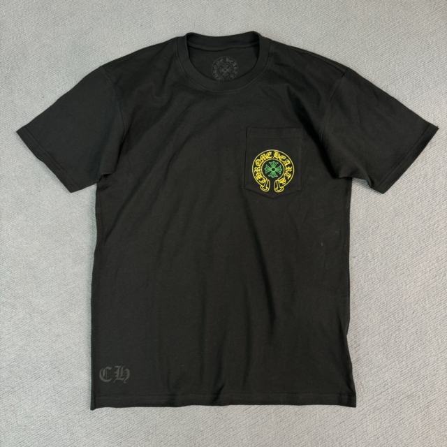 1:1 quality CH Beijing Anniversary Limited Yellow and Green Letter Print Tee