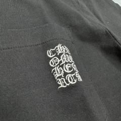 1:1 quality CH Embroidered Letter Tee 2 colors