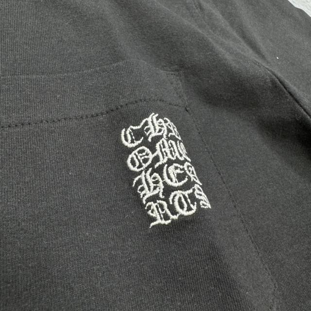 1:1 quality CH Embroidered Letter Tee 2 colors