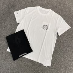 1:1 quality CH Simple minimalist dark print three elements tee 2 colors