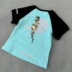 1:1 quality CH Colorblock Print Tee for girls
