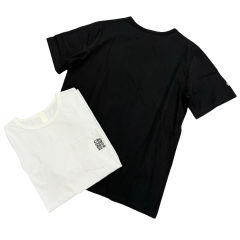 1:1 quality CH Embroidered Letter Tee 2 colors