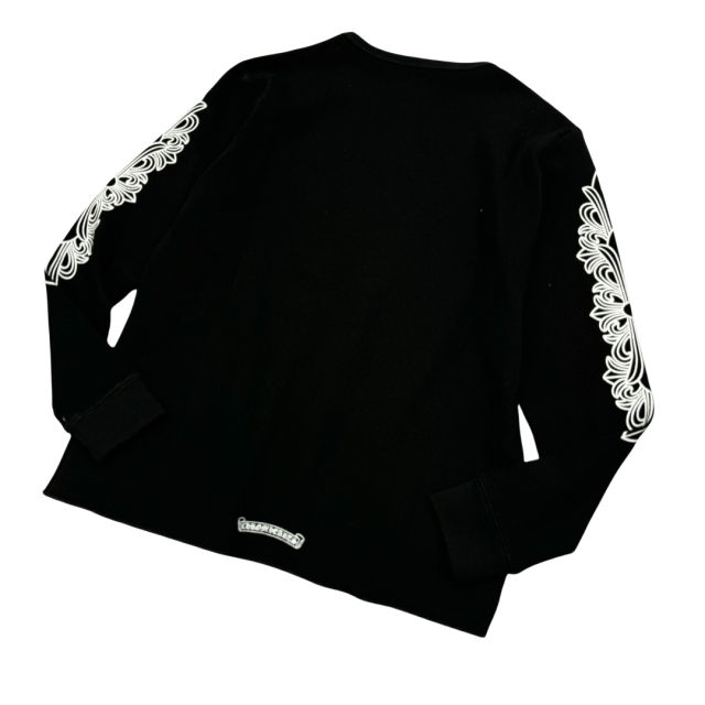 1:1 quality CH Waffle Fabric Printed Long Sleeve T-Shirt 3 colors