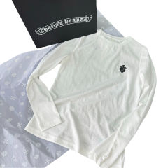 1:1 quality CH Embroidered Long Sleeve T-shirt for girls