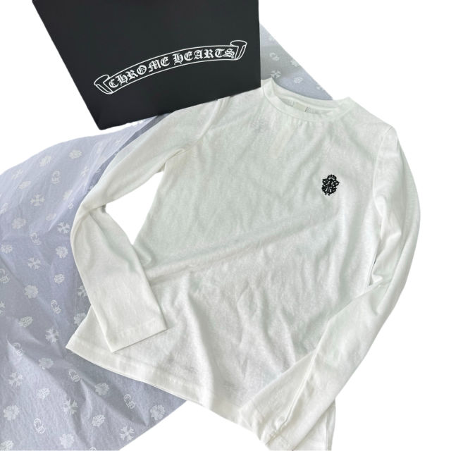 1:1 quality CH Embroidered Long Sleeve T-shirt for girls