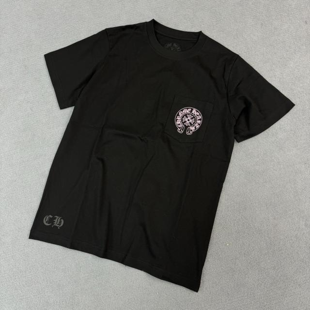 1:1 quality CH Pink Horseshoe Letter Print Tee