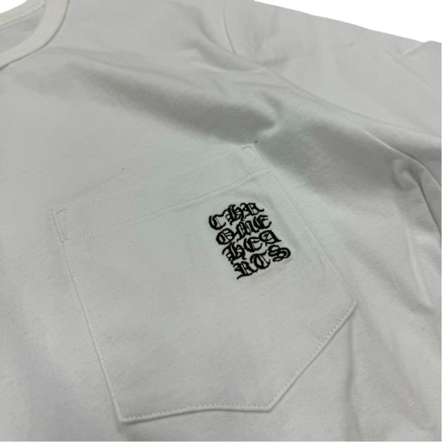 1:1 quality CH Embroidered Letter Tee 2 colors