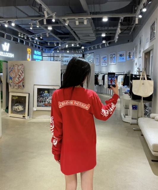 1:1 quality CH Love Sanskrit Letter Long Sleeve T-Shirt