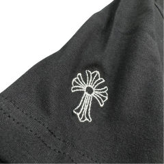 1:1 quality CH Embroidered Letter Tee 2 colors