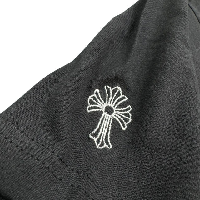 1:1 quality CH Embroidered Letter Tee 2 colors
