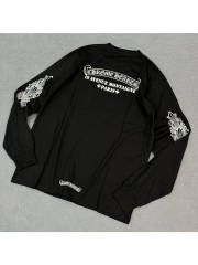 1:1 quality CH Paris Limited Letter Flower Arm Long Sleeve T-Shirt