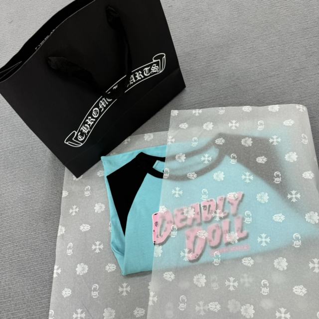 1:1 quality CH Colorblock Print Tee for girls