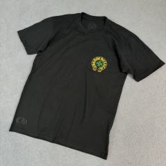 1:1 quality CH Beijing Anniversary Limited Yellow and Green Letter Print Tee