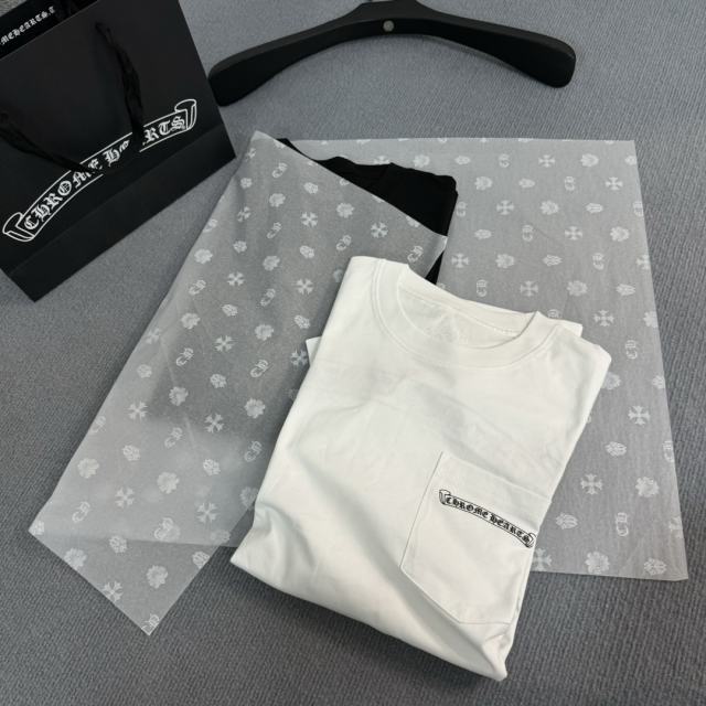 1:1 quality CH Scroll Logo Long Sleeve T-Shirt 2 colors