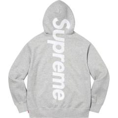SUPREM* SATIN APPLIQUÉ APPLIQUE HOODED SWEATSHIRT HOODIE