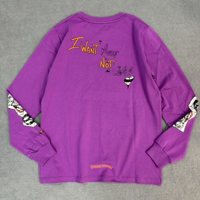 1:1 quality CH Graffiti Collection Purple Long Sleeve T-Shirt & skirt set