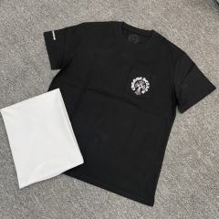 1:1 quality CH Simple minimalist dark print three elements tee 2 colors
